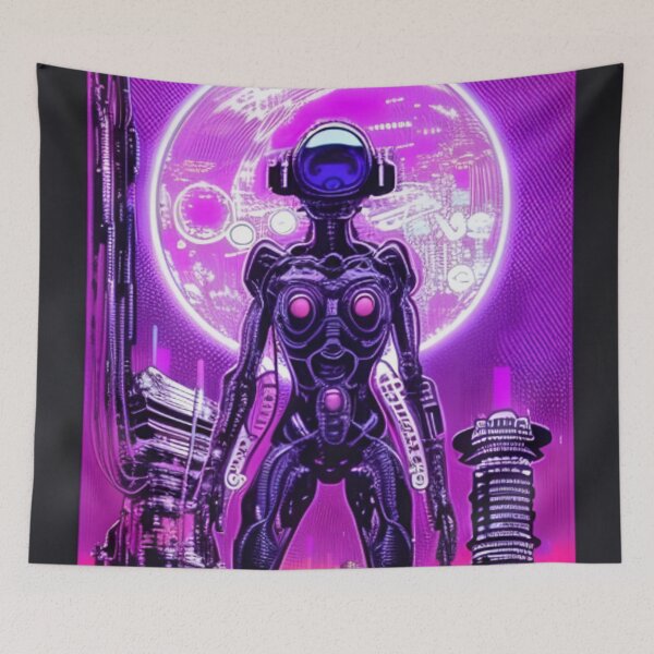 Item preview, Aliens In The Cyberpunk Universe designed and sold by KalipsoArt.