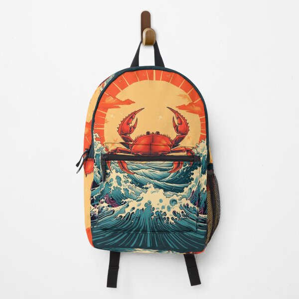 Item preview, Japanese Crab, in the style of a psychedelic manga. designed and sold by Kiyomi Mizushima.