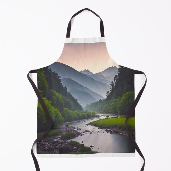 Item preview, A Serene River Winding Through a Peaceful Landscape, Rendered in a Minimalist Style, Ai Generated Art designed and sold by AiGens.