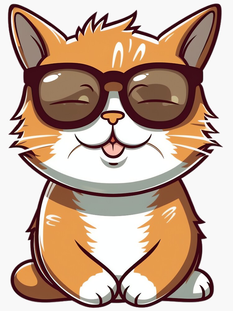 Pegatinas de lindo gato kawaii, Diseños únicos