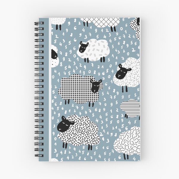 Item preview, count the sheep to sleep  - muted blue designed and sold by RenattaZare.