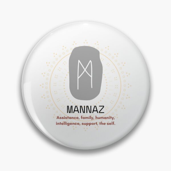 Item preview, Mannaz - The Humankind Rune designed and sold by WrenCemetery.