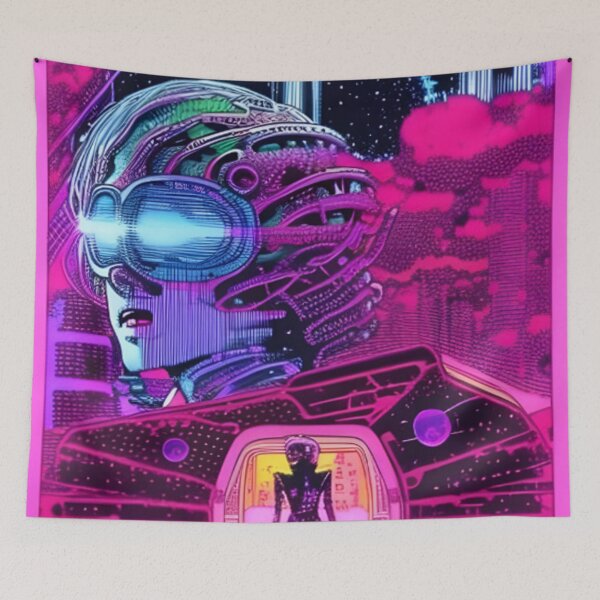 Item preview, Aliens In The Cyberpunk Universe designed and sold by KalipsoArt.