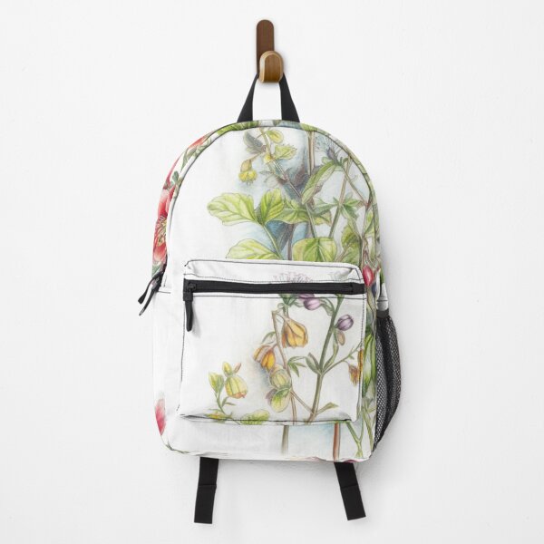 Item preview, Hyperrealistic Wildflowers Illustration, Red and Lavender Botanical Art for Custom Printed Products designed and sold by stateofhuman.