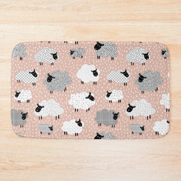 Item preview, Copy of count the sheep to sleep  - powder pink designed and sold by RenattaZare.