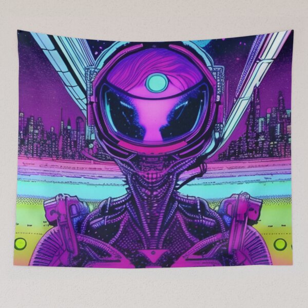 Item preview, Aliens In The Cyberpunk Universe designed and sold by KalipsoArt.