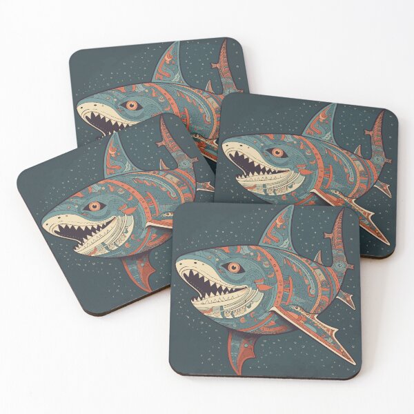 Item preview, Multicoloured Shark designed and sold by SleepySquirrel.