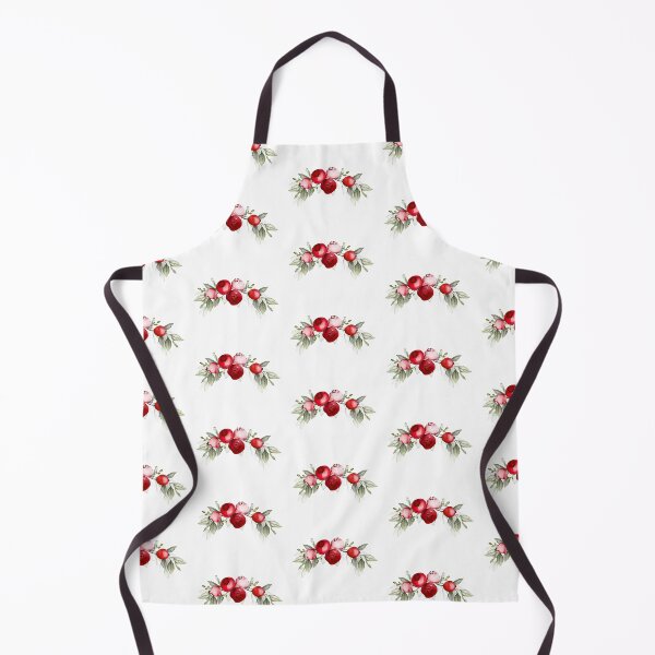 Item preview, Christmas leaves twigs and berries on a white background designed and sold by coshe.