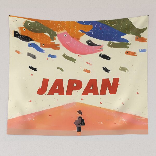 Item preview, Koi en el cielo designed and sold by JapaneseRising.