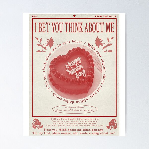 Item preview, I Bet You Think About Me designed and sold by amandaburns5.