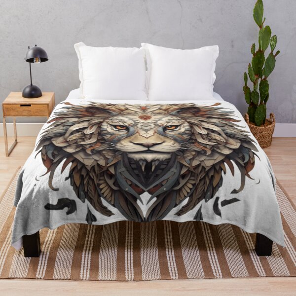 Item preview, abstract Lion head with dark colors designed and sold by Picture-Art.
