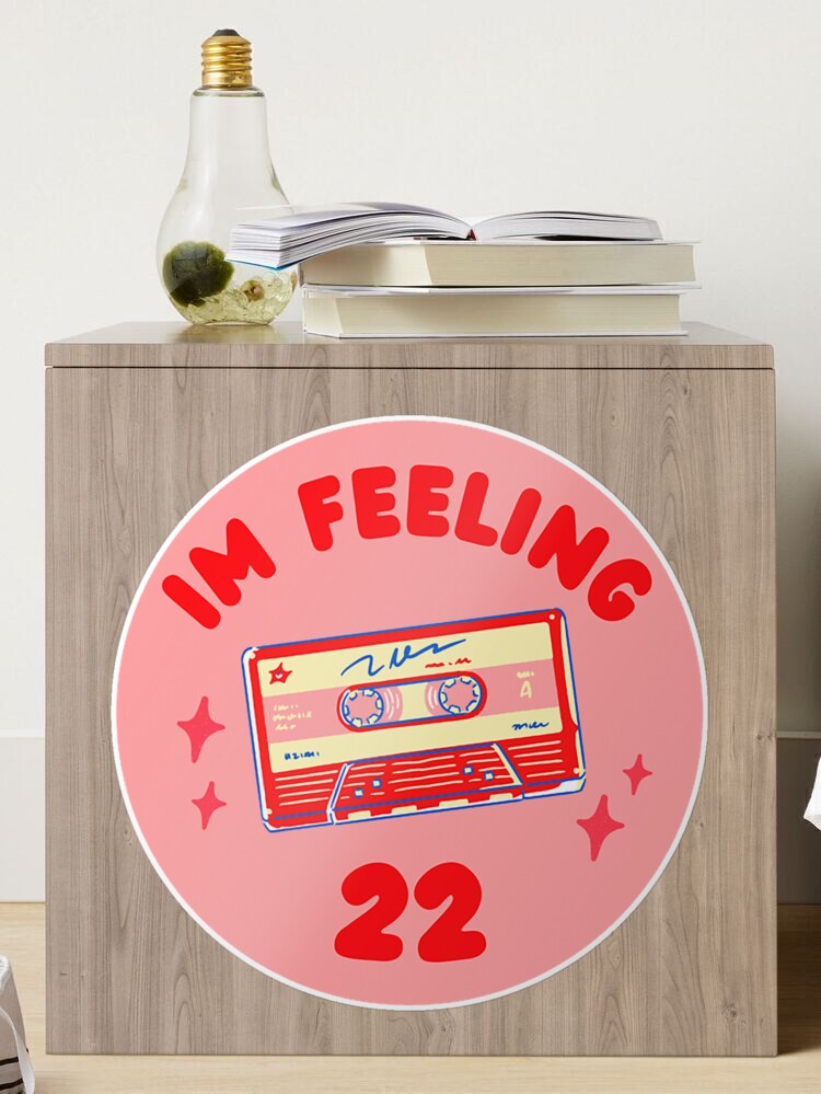 Taylor Swift Feeling 22 Vinyl Record Player Waterproof Vinyl Sticker 