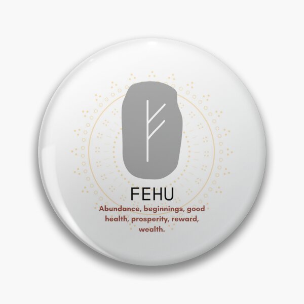 Item preview, Fehu - The Wealth Rune designed and sold by WrenCemetery.