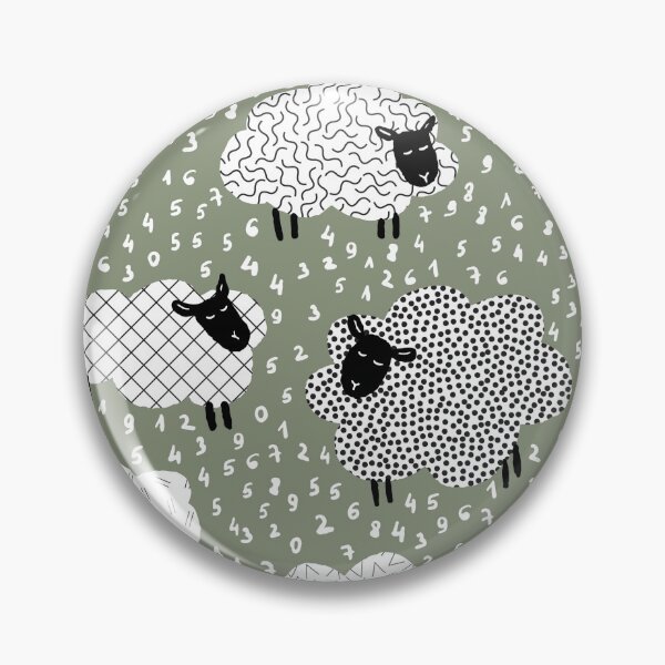 Item preview, count the sheep to sleep  - sage green designed and sold by RenattaZare.