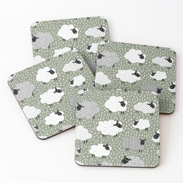 Item preview, count the sheep to sleep  - sage green designed and sold by RenattaZare.