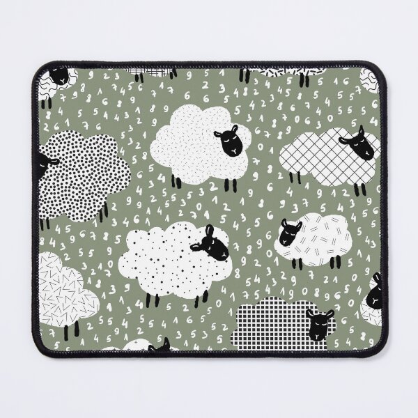 Item preview, count the sheep to sleep  - sage green designed and sold by RenattaZare.