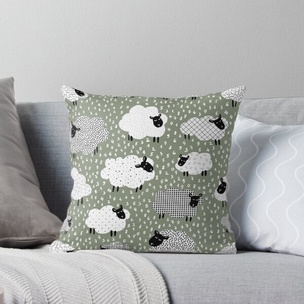 Item preview, count the sheep to sleep  - sage green designed and sold by RenattaZare.