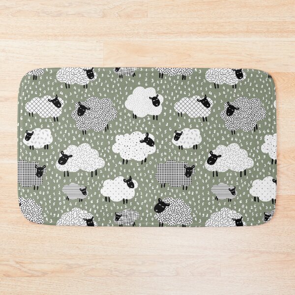 Item preview, count the sheep to sleep  - sage green designed and sold by RenattaZare.