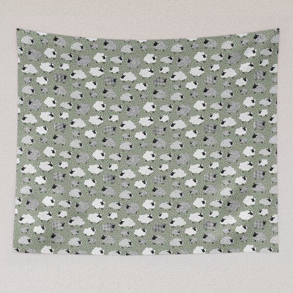 Item preview, count the sheep to sleep  - sage green designed and sold by RenattaZare.