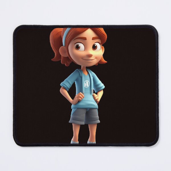 Item preview, 3D character with playful expression, wearing a patterned shirt and shorts designed and sold by iDezine GD.