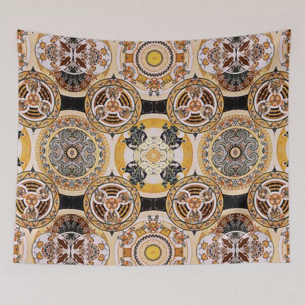 Item preview, Decorative Art Nouveau Pattern in Brown Gold Yellow designed and sold by tanjica.