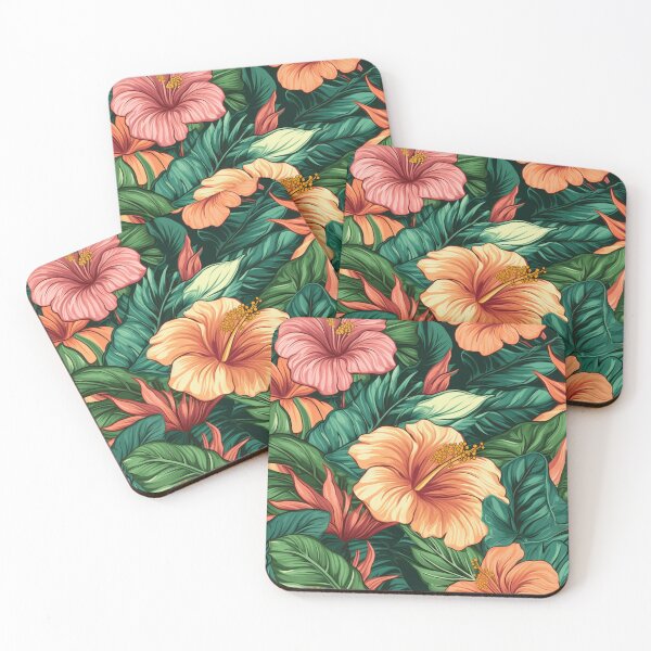 Aperçu de l'œuvre Modèle de jardin d'hibiscus créée et vendue par StudioRedKoala.