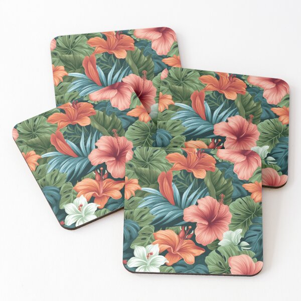 Aperçu de l'œuvre Modèle de jardin d'hibiscus créée et vendue par StudioRedKoala.