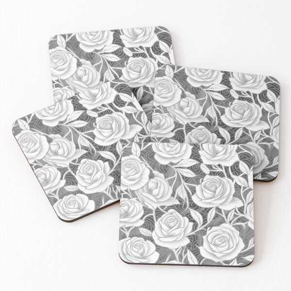 Item preview, A Silver Roses Pattern designed and sold by StudioRedKoala.