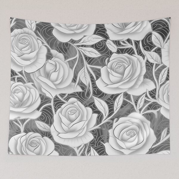 Item preview, A Silver Roses Pattern designed and sold by StudioRedKoala.