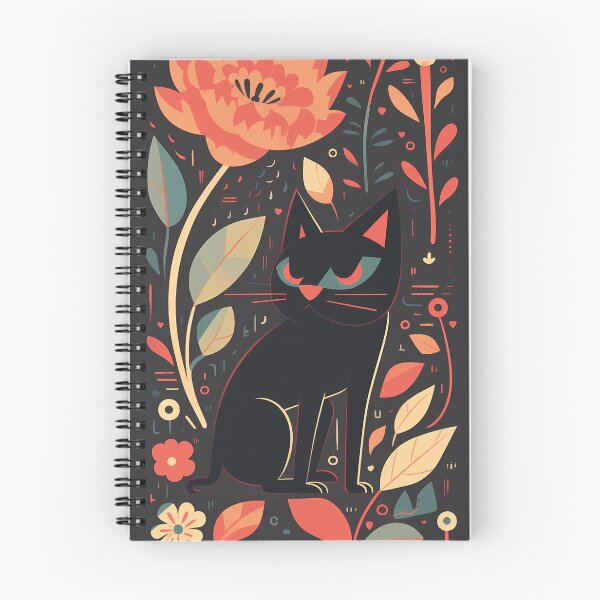 Item preview, Cat with flowers designed and sold by ChooseLoveCo.