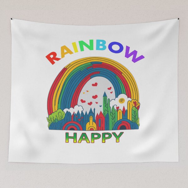 Item preview, vibrant Bright Rainbow Happy Pride Month designed and sold by FOUAD HAMIMI ⭐⭐⭐⭐⭐.