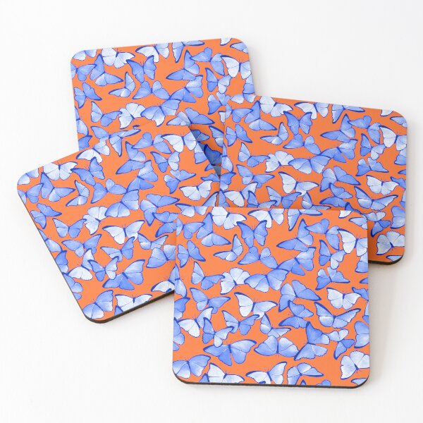 Item preview, Amazon Morpho Butterflies - Violet, Orange designed and sold by TigaTiga.