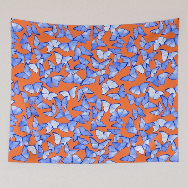 Item preview, Amazon Morpho Butterflies - Violet, Orange designed and sold by TigaTiga.