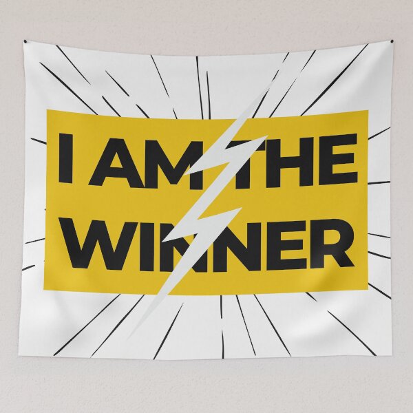 Item preview, Unleash the Champion Within: Embrace the 'I Am the Winner' Design designed and sold by magicalshops.