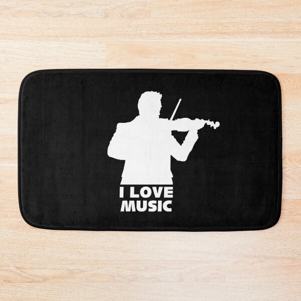 Item preview, I love music and the violin designed and sold by Wojtgor.
