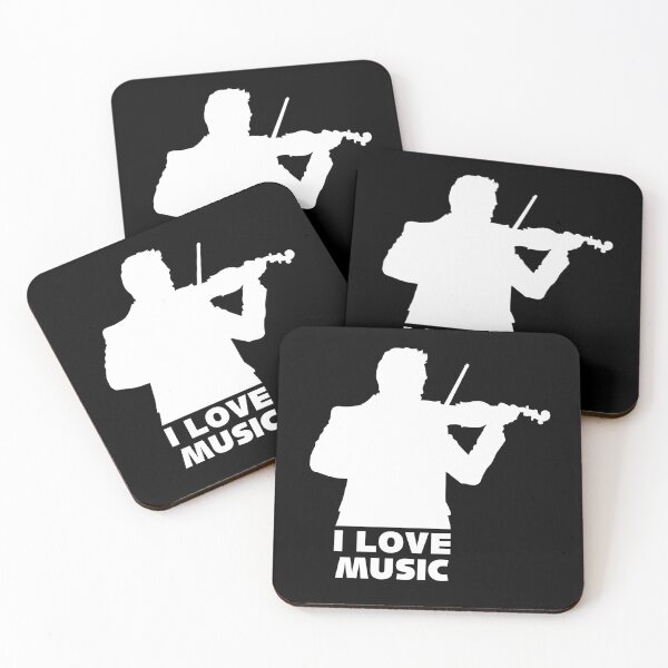 Item preview, I love music and the violin designed and sold by Wojtgor.