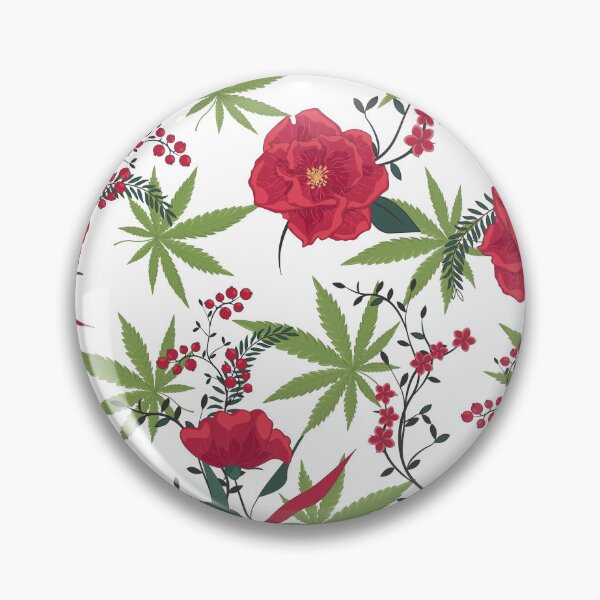 Item preview, Rose-Marijuana Floral Pattern designed and sold by Harsh  Katariya.