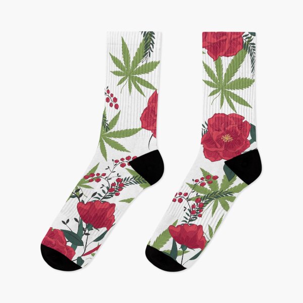 Item preview, Rose-Marijuana Floral Pattern designed and sold by Harsh  Katariya.