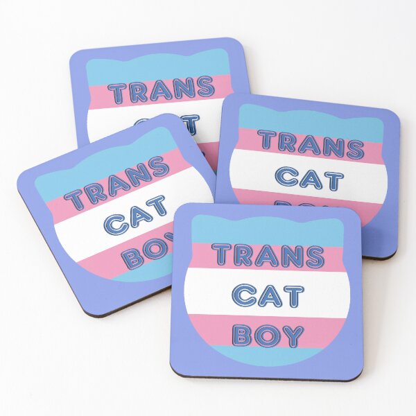 Item preview, Trans Cat Boy Transgender Flag With Cat Ears Design designed and sold by nhitori.
