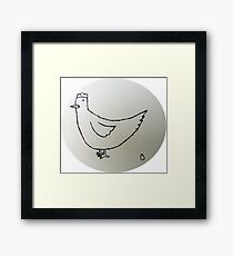 Hen - Poule - Martin Boisvert Impression encadrée