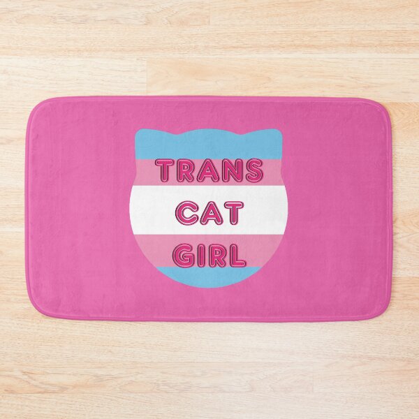 Item preview, Trans Cat Girl Transgender Flag With Cat Ears Design designed and sold by nhitori.