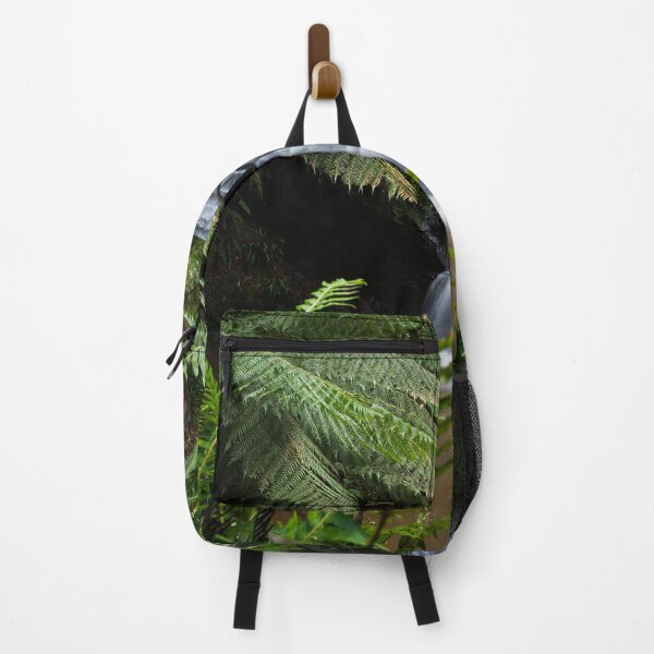 Item preview, Rainforest waterfall scenery surrounded by ferns designed and sold by visualsensation.
