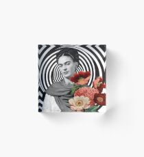 Frida in Flowers Acrylic Block
