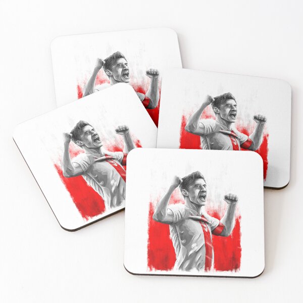 Item preview, Robert Lewandowski Poland Football Artwork designed and sold by barrymasterson.