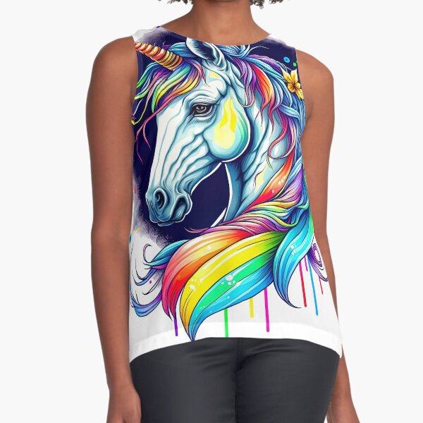 Kids Unicorn Shirt, Girls Unicorn Shirt, Rainbow Short sleeve T-Shirt –  Creativart Studio – Colored Pencils Art – Watercolor Painting