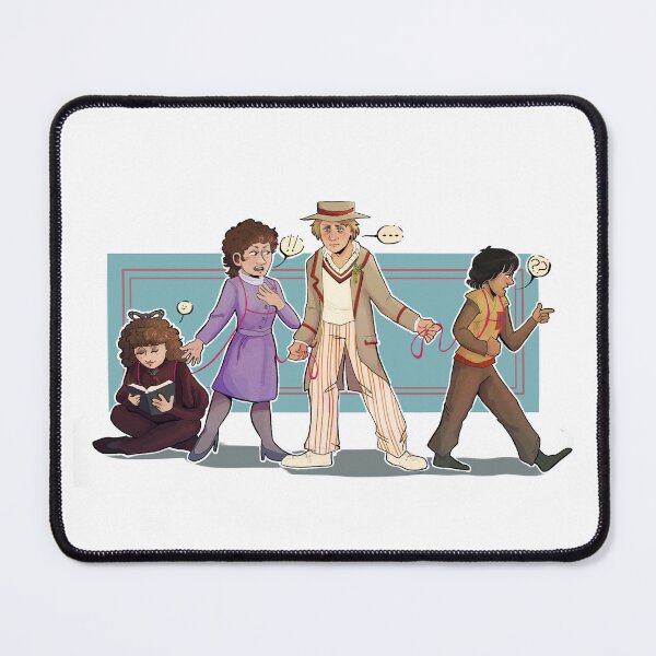 Item preview, 5th Doctor and his companions designed and sold by DoctorwhoTrash.