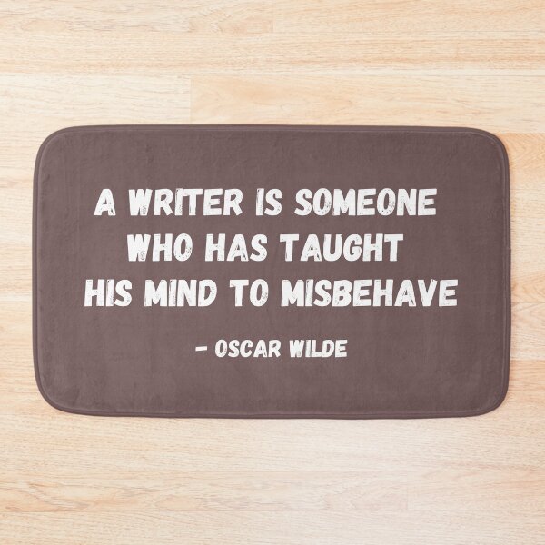 Item preview, Oscar Wilde - Misbehaved Mind Quote designed and sold by UrbaneLibra.
