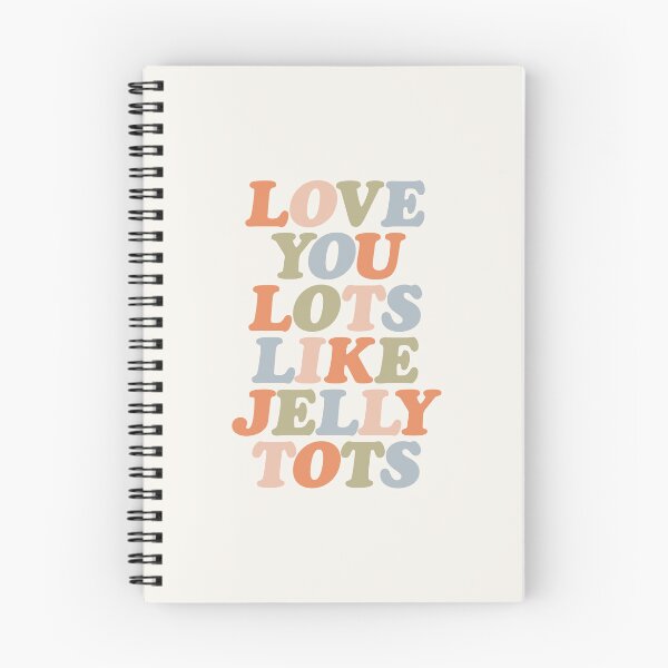 Item preview, Love You Lots Like Jelly Tots in Linen, Pale Copper, Cashmere, Olive and Cadet Blue designed and sold by MotivatedType.