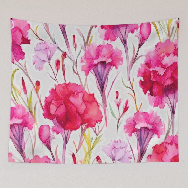 Item preview,  Soft Pastel Carnation Pattern designed and sold by Pinguwing.