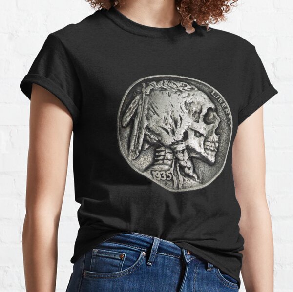 Indian Head Skull Nickel Classic T-Shirt